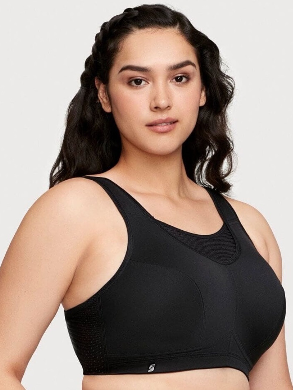Glamorise No-Bounce Camisole Elite Wire-free Sports Bra 38DD Black